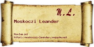 Moskoczi Leander névjegykártya